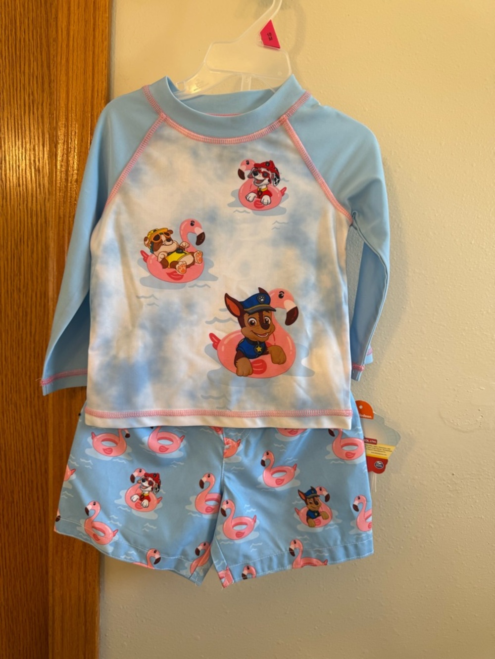 Nickelodeon Paw Patrol Kids Swim Set - Rash guard and swim trunks